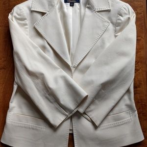 Brooks Brothers Cotton Suit Jacket Cream size 12